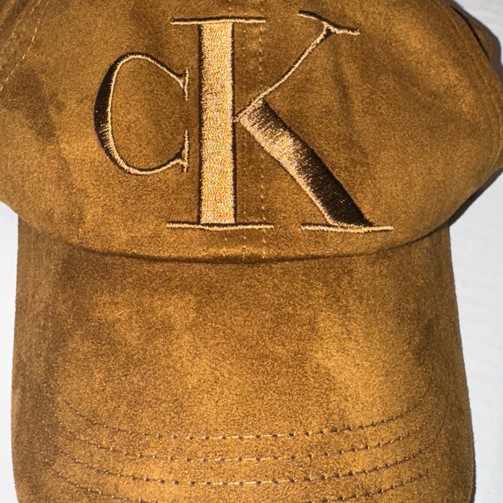 Calvin Klein CK Suede Adjustable Hat Baseball Cap